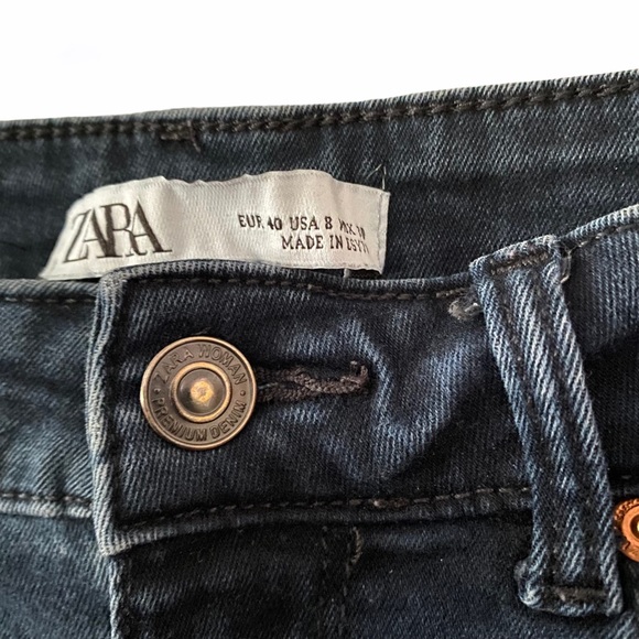 ZARA ZW The Skinny Jean in Blue/Black 8 - Picture 6 of 6